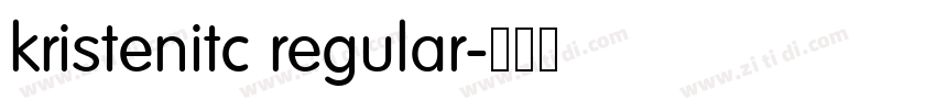 kristenitc regular字体转换 kristenitc regular字体转换